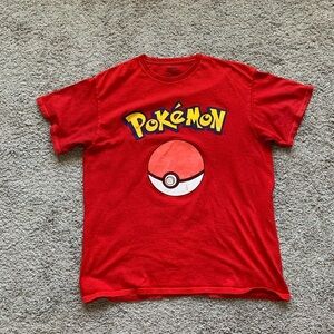 Red Pokémon tee shirt size Large. Great gift.